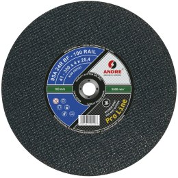 ANDRE TARCZA DO METALU 350 x 4,0mm x 25,4mm RAIL 100 PRO LINE 95A24RBF DO SZYN KOLEJOWYCH