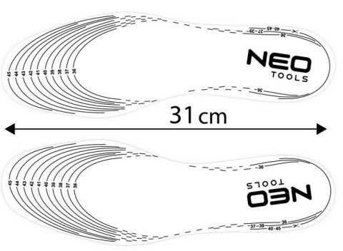 WKŁADKI DO BUTÓW SPORTOWE ŻELOWE DO DOCIĘCIA 41-47