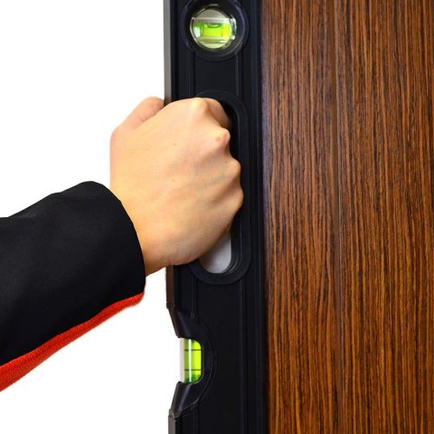 AWTOOLS POZIOMICA BLACK 120cm MAGNETYCZNAPION/POZIOM/45° + UCHWYTY %