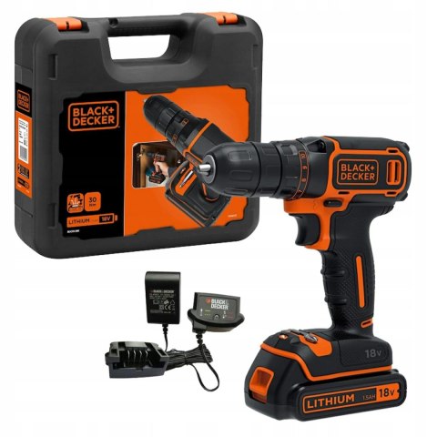 BLACK+DECKER WKRĘTARKA 18V BDCDC18K 1x1,5Ah
