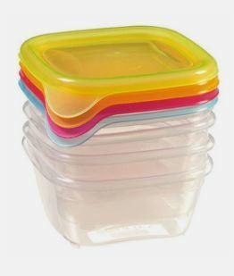 CURVER ZESTAW POJEMNIKÓW FRESH&GO 4szt 0,25L