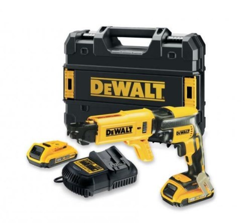 DEWALT.WKRĘTARKA PŁYT G/K 18V DCF620P2K +DCF6202 30Nm 2x5,0Ah BL TSTAK