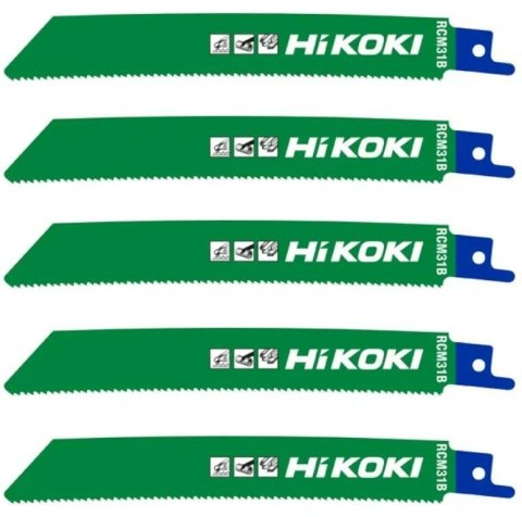 HIKOKI BRZESZCZOT DO PIŁ SZABLASTYCH RCM31B WYGIĘTY 150 14TPI 150mm /5szt.