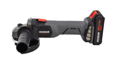HOOZAR SZLIFIERKA KĄTOWA 125mm 18V 2x2.0Ah AG25BL-D2....