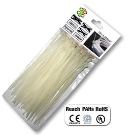 OPASKA PLASTIK BIAŁA 4,8x350/100szt