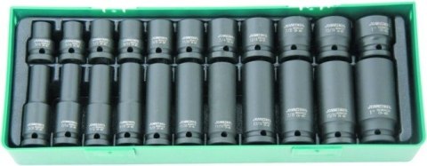 JONNESWAY KPL.NAS.UDAR.22cz.(1/2"6KT)S03A4122SP KRÓTKIE + DŁUGIE 10-24mm