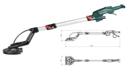 METABO.SZLIFIERKA DO GIPSU LSV 5-225 COMFORT, TELESKOPOWA, WALIZKA,