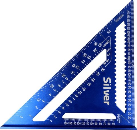 KĄTOWNIK STOLARSKI ALUMINIOWY PRZYMIAR 12" METRYCZNY /SILVER