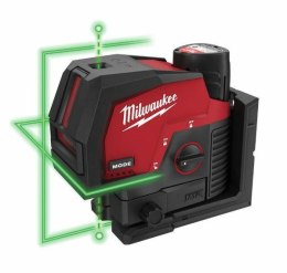 MILWAUKEE.LASER PŁASZCZYZNOWY M12CLLP-0C +PION ZIELONY 38m %%%