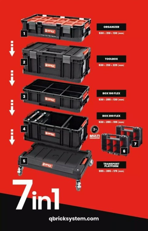 QBRICK SYSTEM TWO ZESTAW 7 w 1 595 x 395 x 825