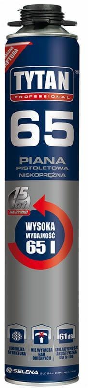 TYTAN PIANA PISTOLETOWA NISKOPRĘŻNA 65 750ml PROFESSIONAL