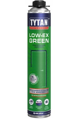 TYTAN PIANA PISTOLETOWA NISKOPRĘŻNA LOW-EX GREEN 750ml PROFESSIONAL
