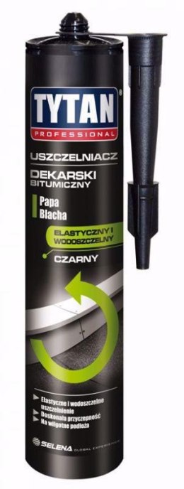 TYTAN USZCZELNIACZ DEKARSKI CZARNY BITUMICZNY 280ml PROFESSIONAL