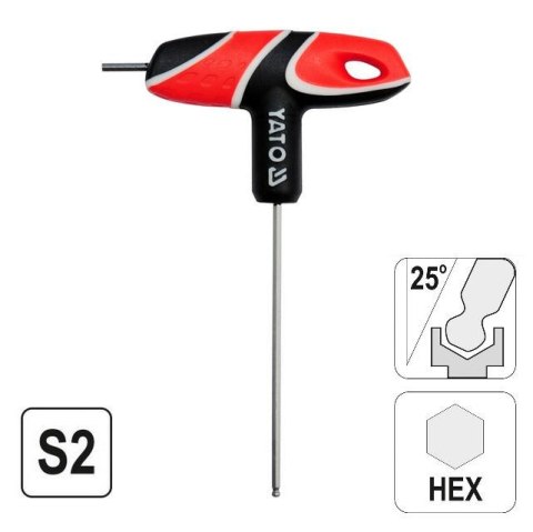 YATO IMBUS KULA Z RĘKOJEŚCIĄ 6mm