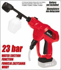 YATO MYJKA CIŚNIENIOWA 18V Z ZASYSANIEM SOLO