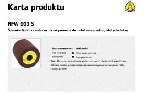 K.ŚCIERNICA NASADZ.WŁOKN.100x100x19 NFW600 MEDIUM