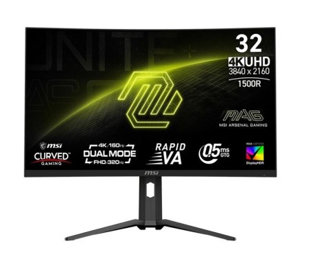 Monitor MAG 321CUPDF 31.5 cala/LED/UHD/Curved/160HZ/Black