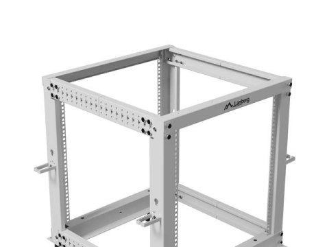 Stojak Open rack 19 cali 12U 600x600-1100 regulowany szary