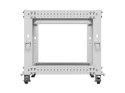 Stojak Open rack 19 cali 9U 600x600-1100 regulowany szary