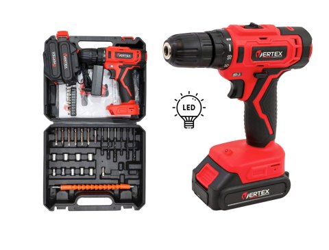 VERTEX WKRĘTARKA 18V /2x1,5Ah WALIZKA