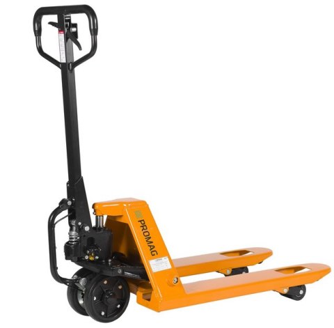 WÓZEK PALETOWY PROMAG PR2500 G/P 800 Z MECHANIZMEM WSPOMAGAJĄCYM JAZDĘ