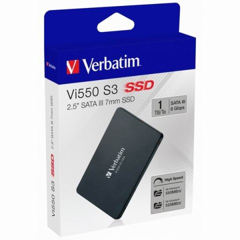 SSD Wewnętrzny Verbatim Vi550, 49353, 1000GB, czarny, SATA III
