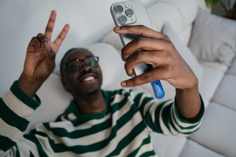 Verbatim USB flash disk, USB C, 64GB, Plectra, niebieski, 30232, USB C