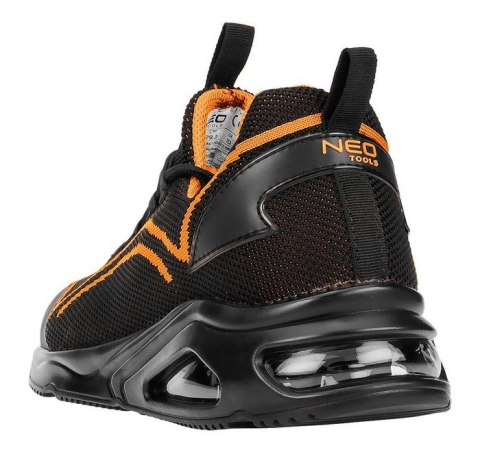 PÓŁBUTY ROBOCZE S1 SR STALOWY PODN.POMARAŃCZOWE ROZM.44