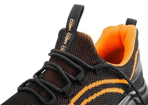 PÓŁBUTY ROBOCZE S1 SR STALOWY PODN.POMARAŃCZOWE ROZM.44