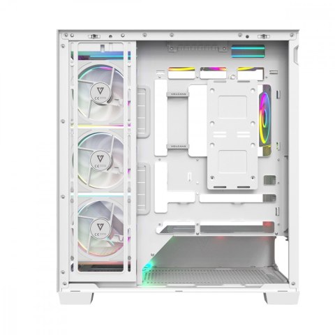 Obudowa PC VOLCANO STELLAR PLUS ARGB MIDI 8F Biała