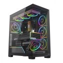 Obudowa PC VOLCANO STELLAR PLUS ARGB MIDI 8F Czarna