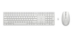 Zestaw klawiatura i mysz 650 bezprzewodowy biały 4R016AA#ABB
