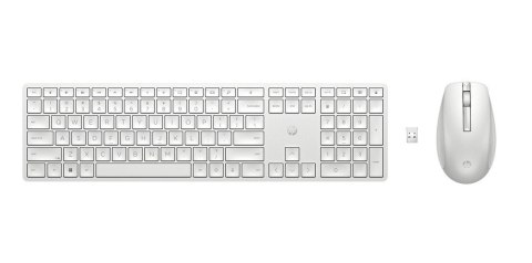 Zestaw klawiatura i mysz 650 bezprzewodowy biały 4R016AA#ABB