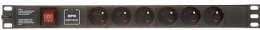 Listwa zasilająca 6 gniazd PD-6/R-SPD-1L