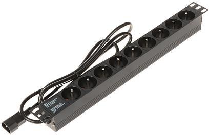 Listwa zasilająca 9 gniazd PD-9/R-IEC