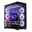 Obudowa Volcano Space XL ARGB Full Tower 5 wentylatorów, czarna