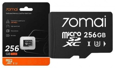 Wideorejestrator 70mai X800 4K Dual Czarna + karta 70mai SD 256GB