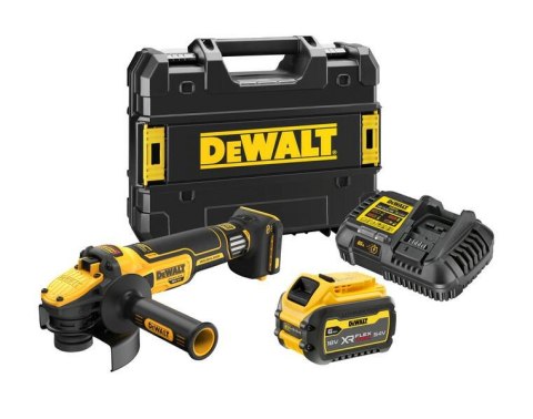 DEWALT SZLIFIERKA KĄTOWA 18V 125mm 1x6,0Ah FLEXVOLT REG. OBR. DCG409VST1