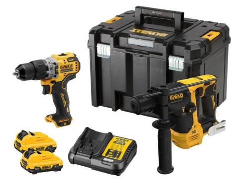 DEWALT ZESTAW COMBO 12V DCK2102L2T (DCH072 + DCD706) 2x3,0Ah TSTAK