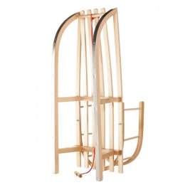 Sanki drewniane klasyczne z oparciem GB136