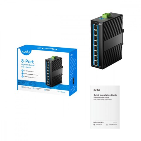 Przełącznik IG1008P 8-GbE industrial PoE switch for networking in harshconditions such as manufacturing, transportation, maritim