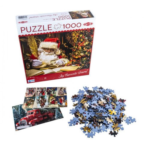Puzzle 1000 elementów Święty Mikołaj w swoim domu
