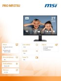 Monitor 27 cali PRO MP273U LED/UHD/Flat/60Hz/czarny