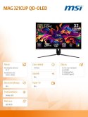 Monitor 31.5 cala MAG 321CUP QD-LED/UHD/Curved/165Hz/czarny