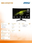 Monitor MAG 321CQF E18 31.5 cala LED/WQHD/LED/Curved/180Hz/czarny