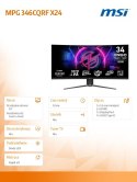 Monitor MPG 346CQRF X24 34 cale/LED/WQHD/Curve/240Hz/Black