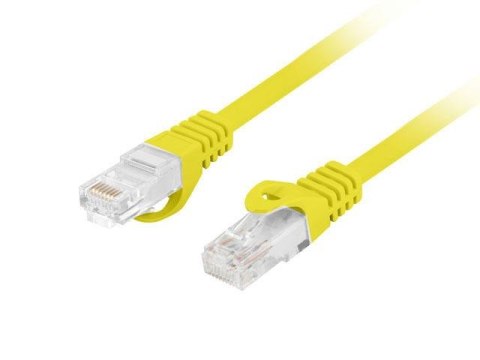 Patchcord Lanberg UTP kat.6 1,5m LSZH CU fluke passed żółty