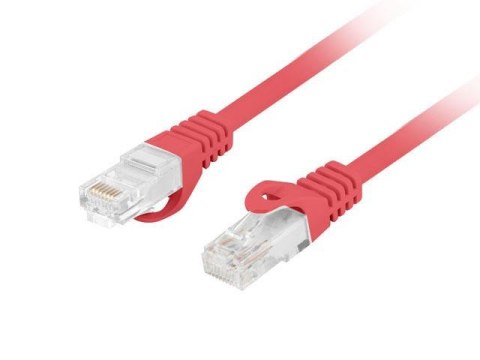 Patchcord Lanberg UTP kat.6 10m LSZH CU fluke passed czerwony