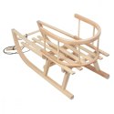 Sanki classic mini z oparciem GB159 drewno bukowe, max 100 kg