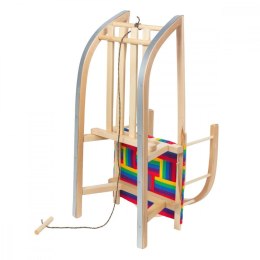 Sanki z siedziskiem i oparciem GB154 max 100 kg, drewno bukowe